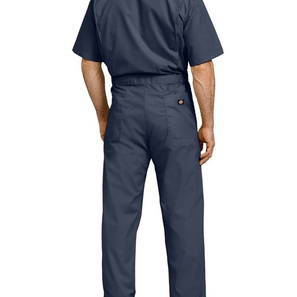 Dickies Men's Short Sleeve Coverall, Sz: L Tall, Dark Navy - Picture 2 of 3